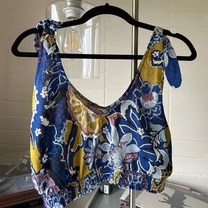 FREE PEOPLE summer blouse with tie straps